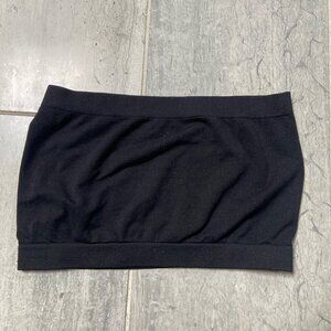 Sugarlips Seamless Strapless Bandeau Tube Top – Black, One Size (Fits XS–S)